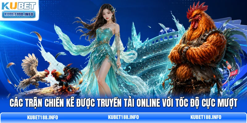 Các trận chiến kê được truyền tải online với tốc độ cực mượt